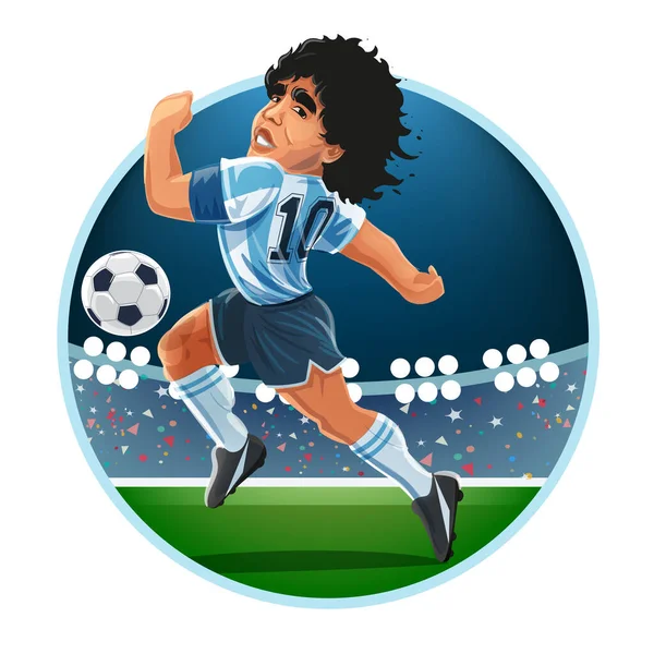 Vector Ilustración Hombre Deporte Uniforme Fútbol Fútbol Concepto — Vector de stock