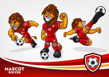 Futbol şampiyonları takımı için aslanlar.
