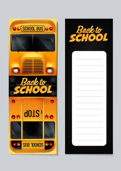 Een Schoolbus Icoon Eenvoudige Illustratie Van Het Openbaar Vervoer Kopieerruimte — Stockvector