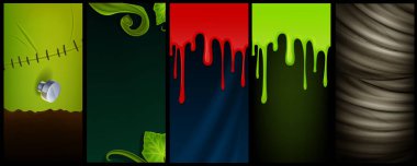 set of graphics for Halloween vector illustration clipart