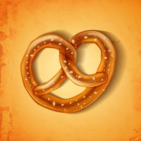 Savoureux bretzel nourriture — Image vectorielle