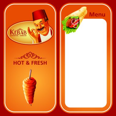 Kebap menü sıcak ve taze
