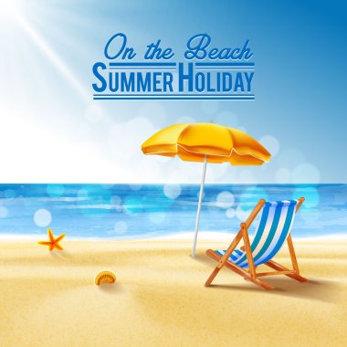 Картина, постер, плакат, фотообои "летний отдых на пляже
", артикул 87656578