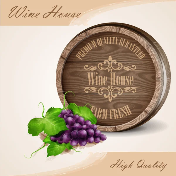 Banner for wine house — Stock Vector