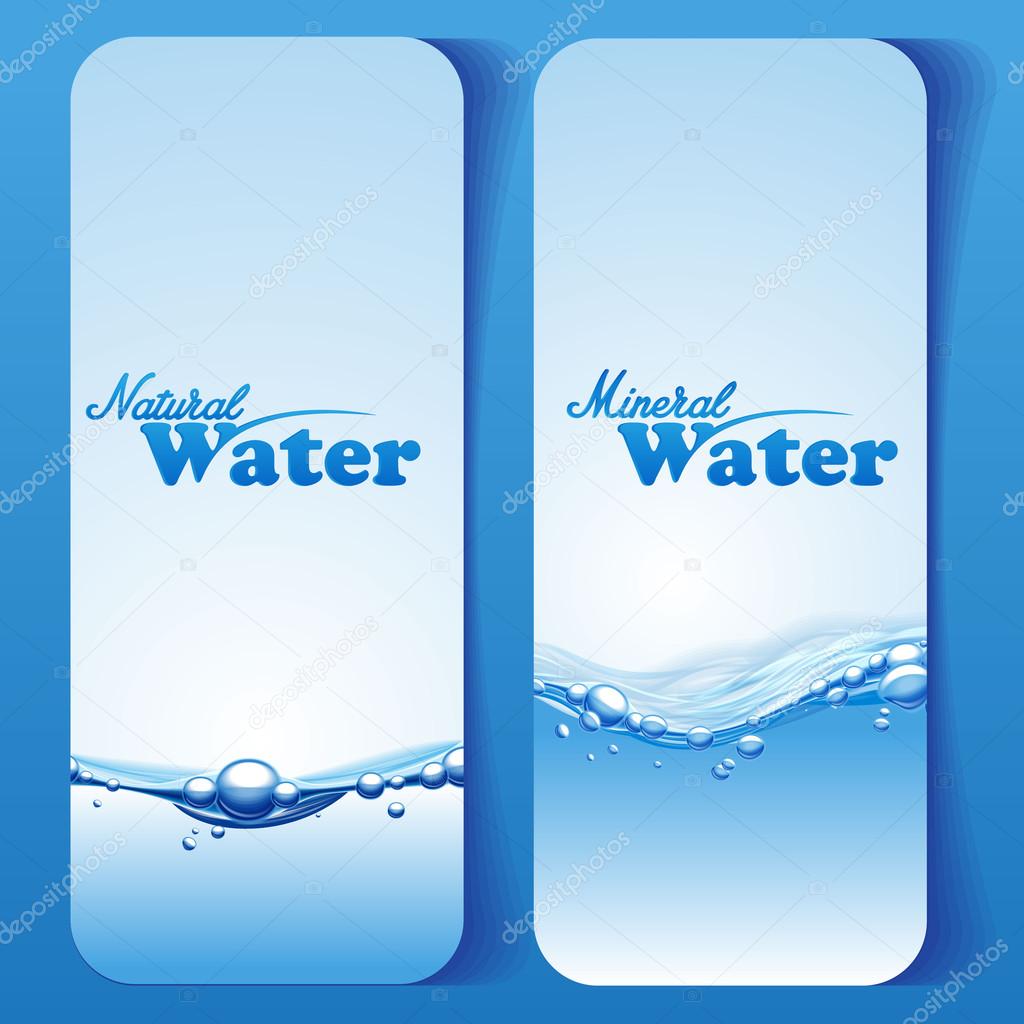 Fresh water menu banners