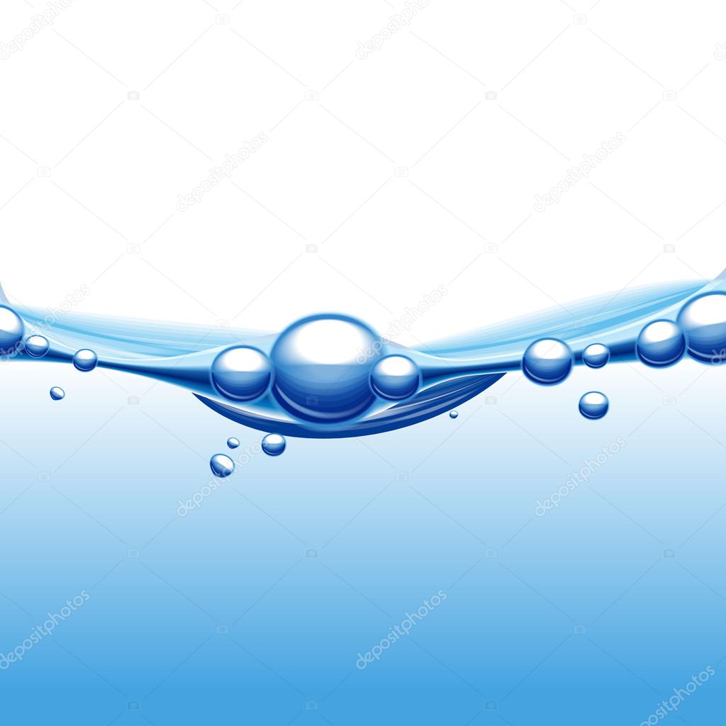 Fresh bubbles water banner