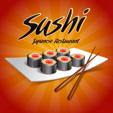 Sushi menü arka plan