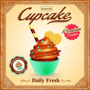 cupcake vintage menü