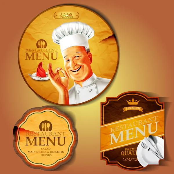 Traditional menu banners — Stock Vector