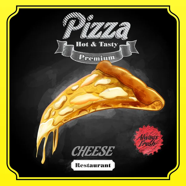 Pizza ost bakgrund — Stock vektor