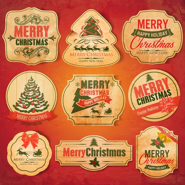 Feliz Navidad Banners — Archivo Imágenes Vectoriales