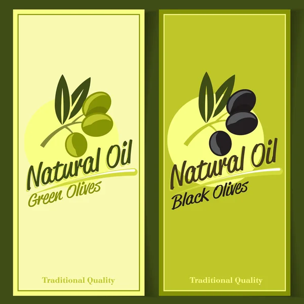 Tło z oliwek i oleju — Wektor stockowy