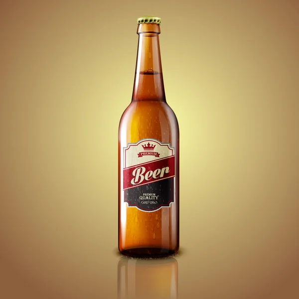 Frasco de cerveja isolado —  Vetores de Stock