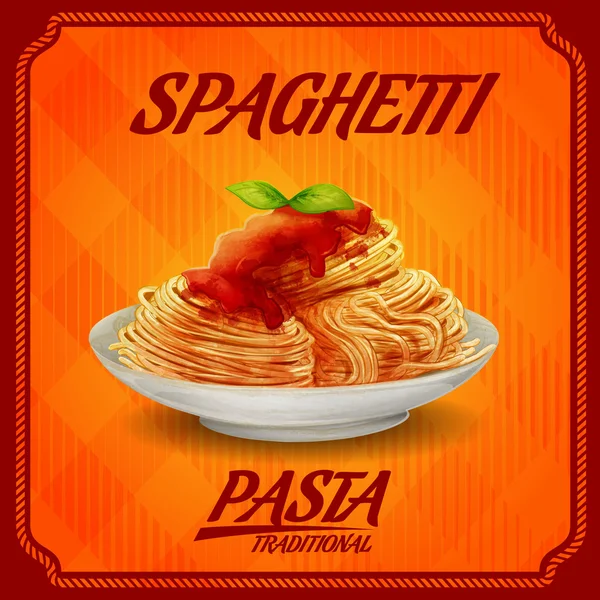 Menü Pasta Banner — Stockvektor