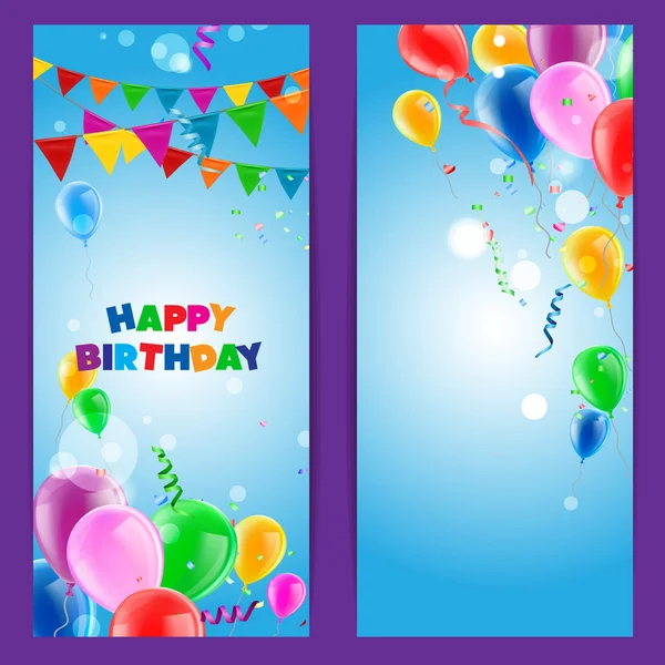 Happy Birthday Greeting Card — Stock Vector