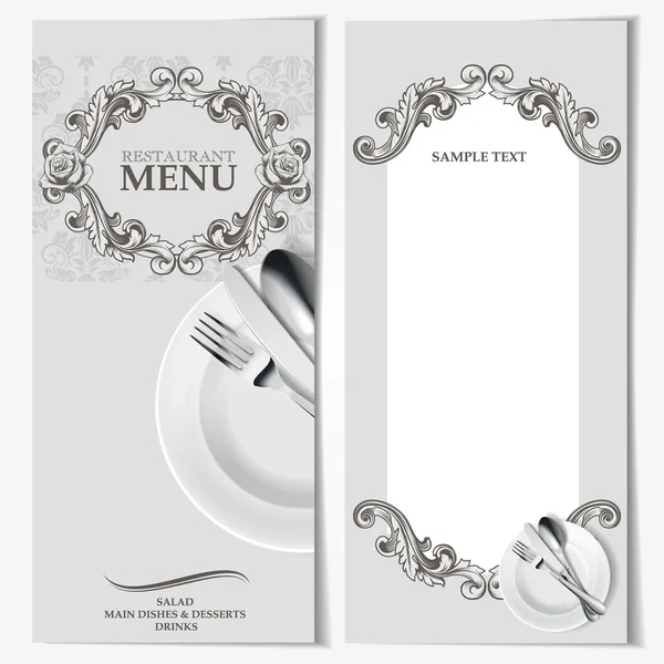 Italian Menu  Template — Stock Vector