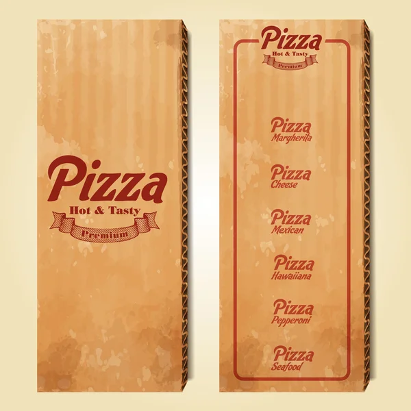 Menu pizza fundo —  Vetores de Stock