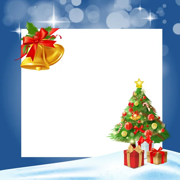 Karta strom pro vánoční — Stockový vektor