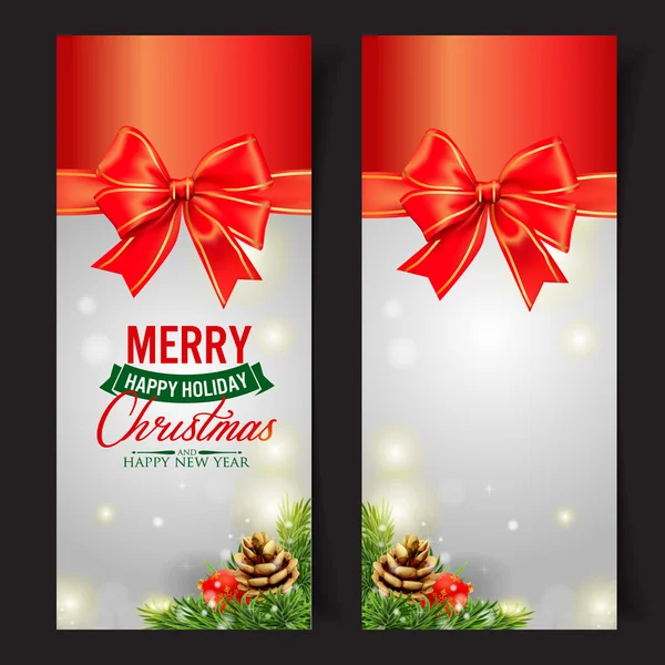 Hermosa tarjeta de Navidad — Vector de stock