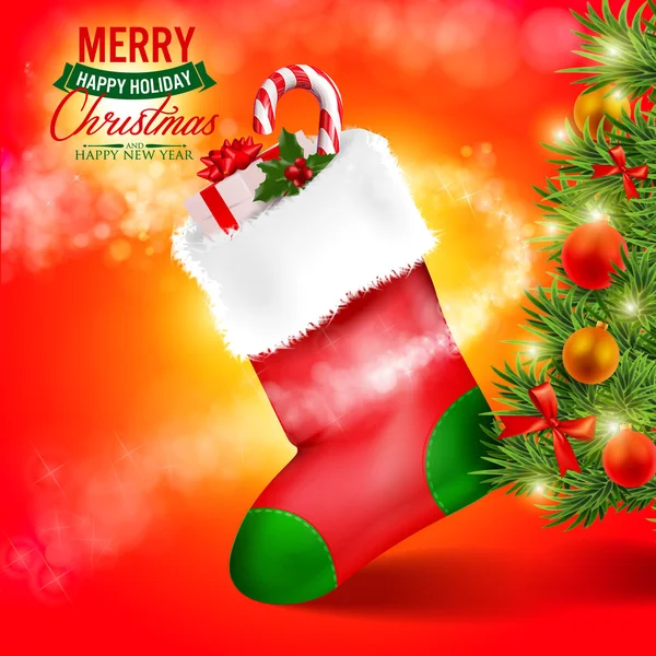 Beautiful Christmas Card — Stock Vector