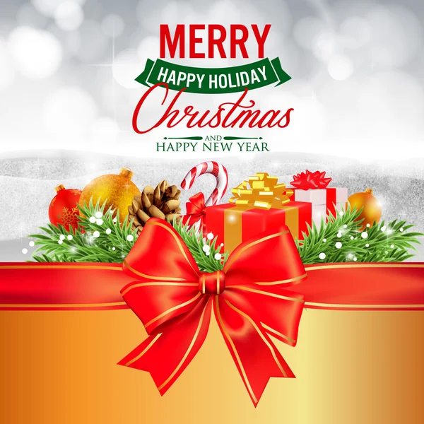 Beautiful Christmas Card — Stock Vector