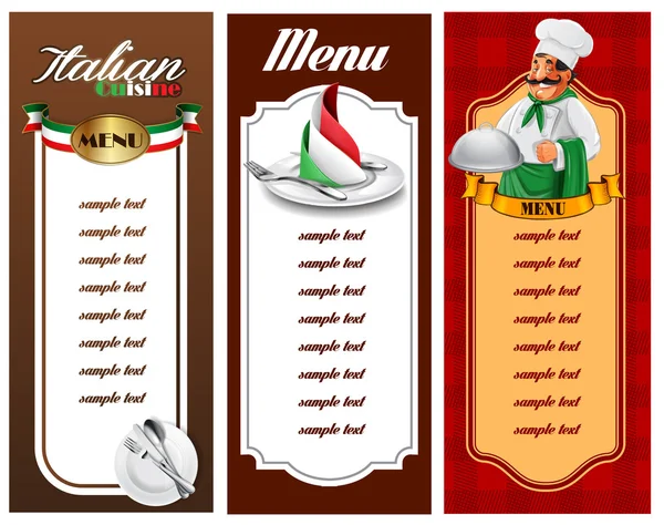イタリアン メニューストックベクター ロイヤリティフリーイタリアン メニューイラスト Depositphotos