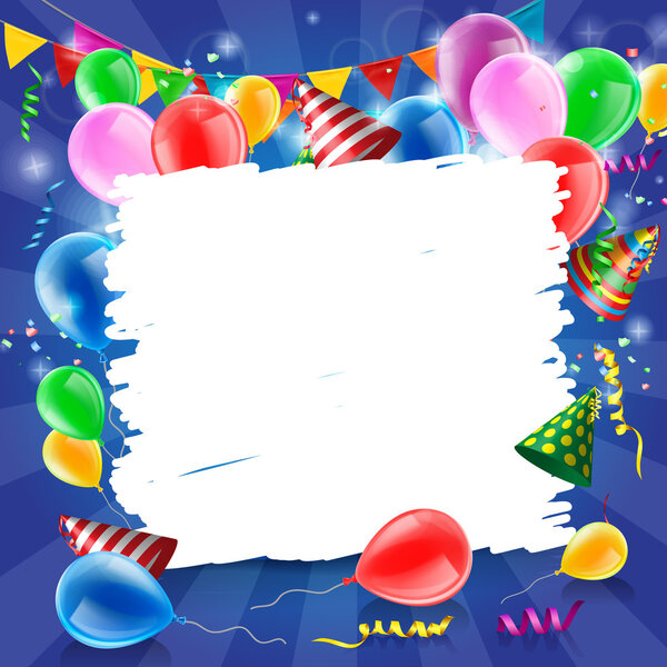 Happy Birthday Greeting Card Stock Illustration