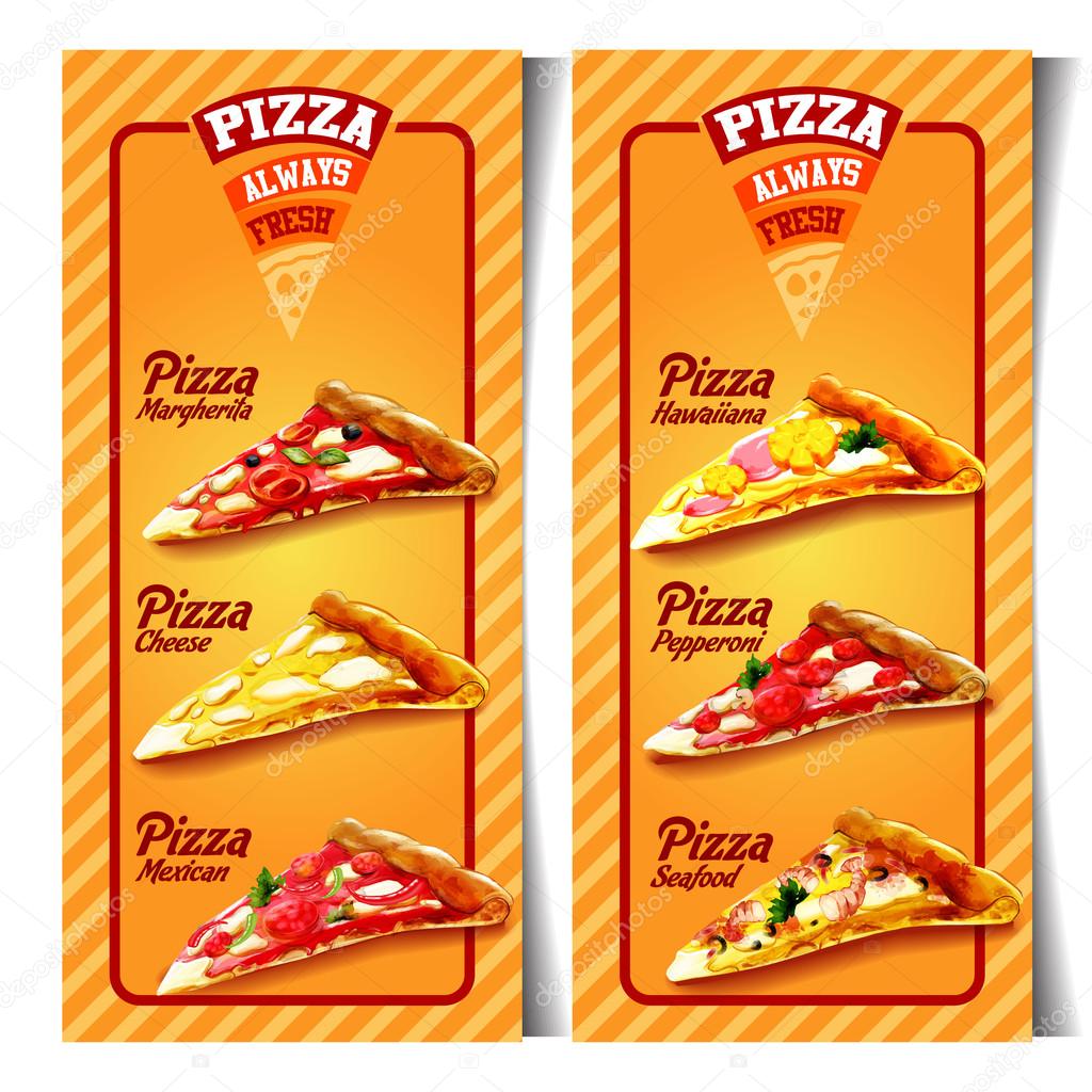 Menu pizza rất hấp dẫn với nhiều loại topping đa dạng như xúc xích, sốt cà chua thơm ngon, pho mát tươi và nhiều hơn nữa. Xem hình ảnh để thấy sự phong phú và hấp dẫn của menu pizza. 