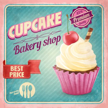 cupcake vintage menü
