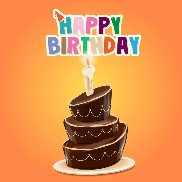 Happy birthday cake — Stock Vector