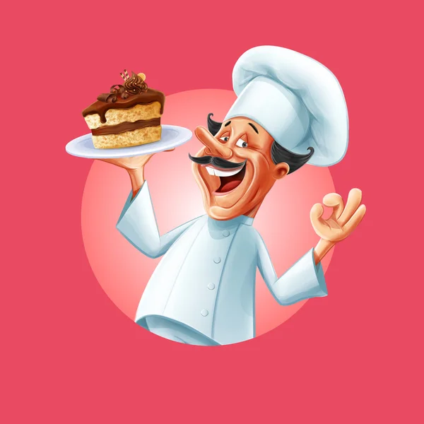 Chef per panetteria — Vettoriale Stock