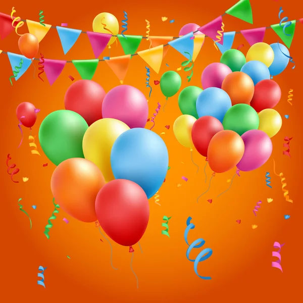 Colorful birthday background — Stock Vector