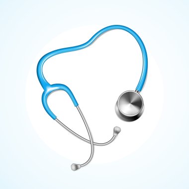 Stethoscope on a white background clipart