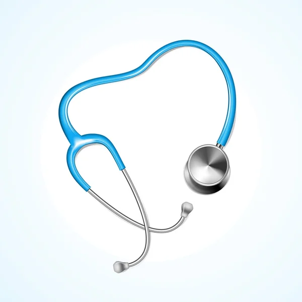 Stethoscope on a white background — Stock Vector