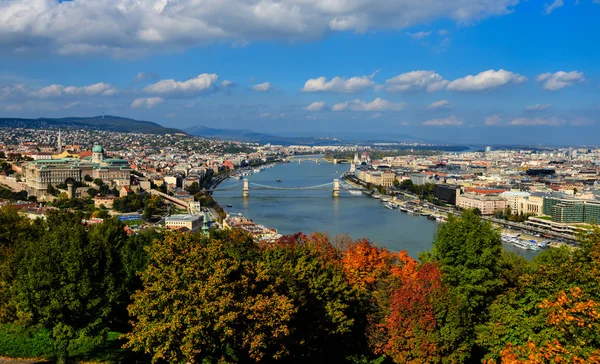 Budapeste Panorama no outono — Fotografia de Stock