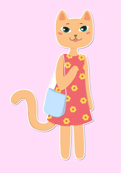 Kitty etiket alışveriş gidiyor