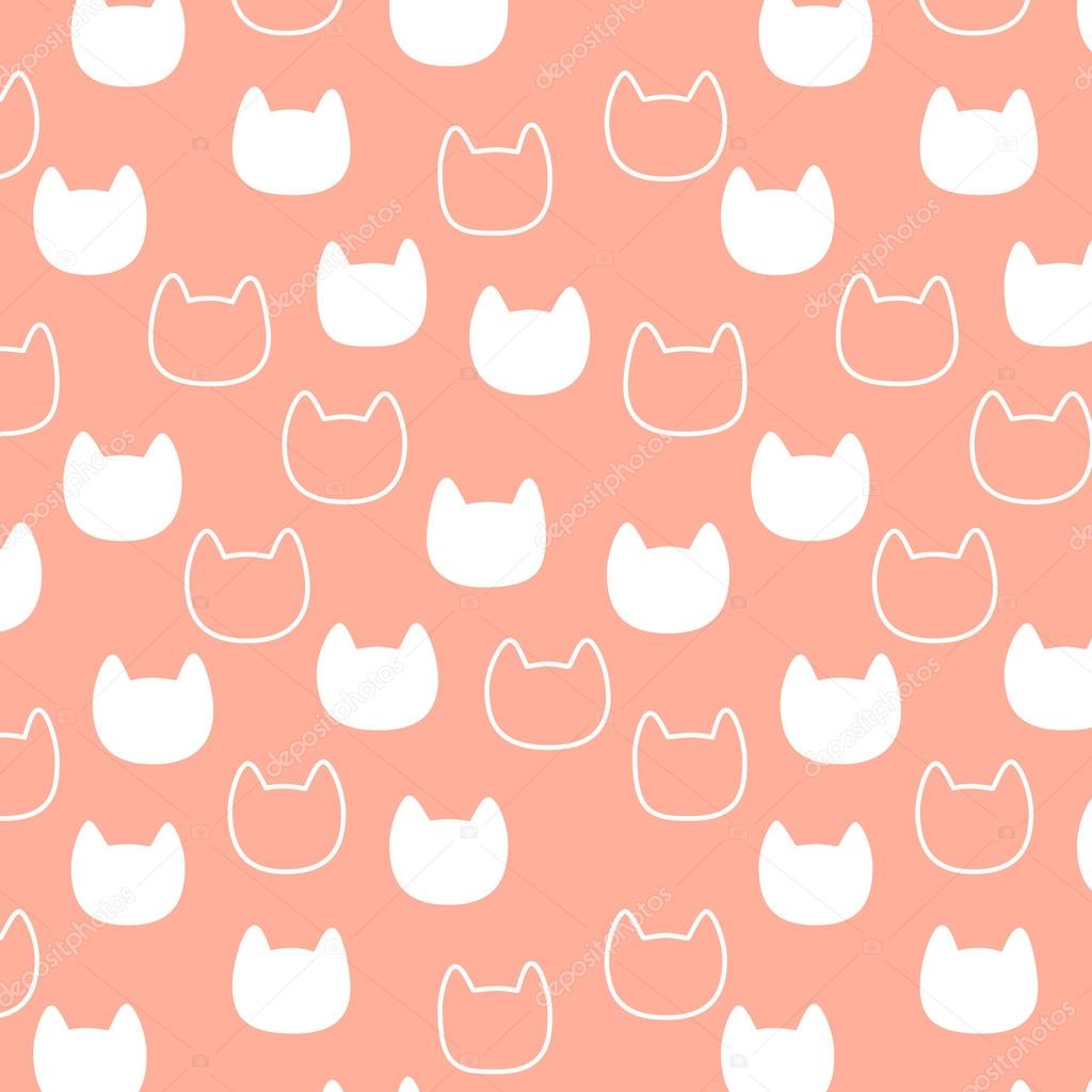 Cat Simple Pattern Vector Image By C Qwearr Vector Stock Cat Simple Pattern Vector Image By C Qwearr Vector Stock