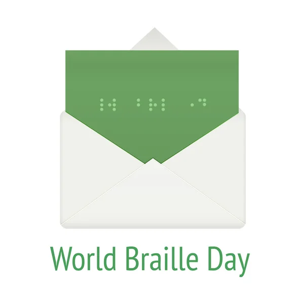 Dünya braille gün kavramı zarf