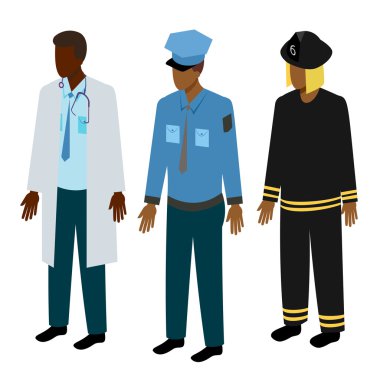 İzometrik kurtarma ekipleri kümesi