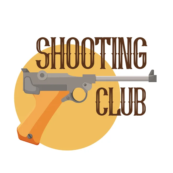 Clube de tiro logotipo —  Vetores de Stock