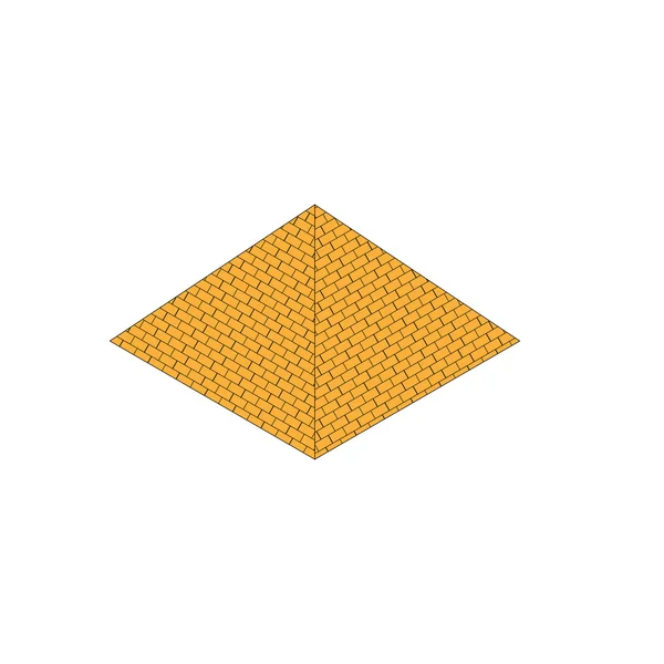 izometrik Mısır piramit