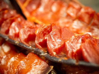 Bira için kurutulmuş ve tuzlanmış balık. yakın plan