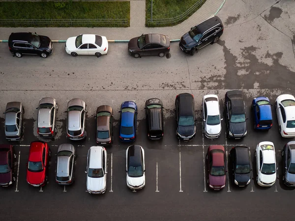 Parked Cars Local House Territory — Stock Photo, Image