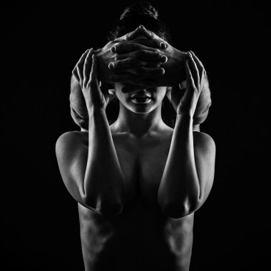 bir kız bir şekilde sanat portre