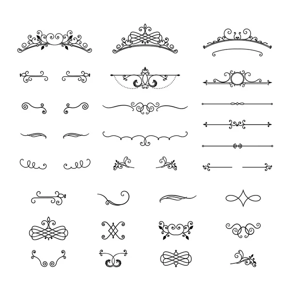 Set of vintage design elements Royalty Free Stock Illustrations