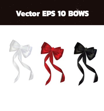 Hediye kartı için gerçekçi yay tasarım