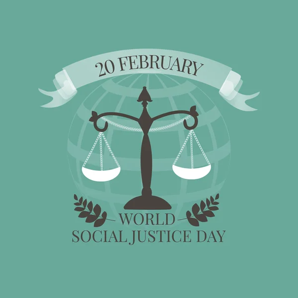 World Social Justice Day emblem Vector Graphics