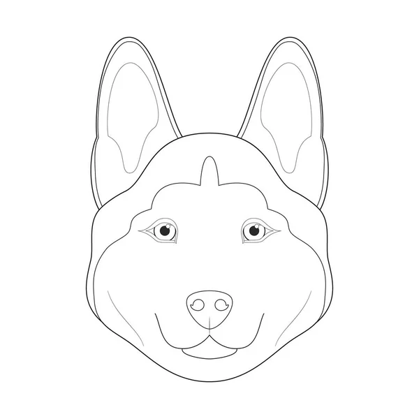 厚脸皮的狗很容易为卡通矢量画色 因白人背景而被隔离 — 图库矢量图片