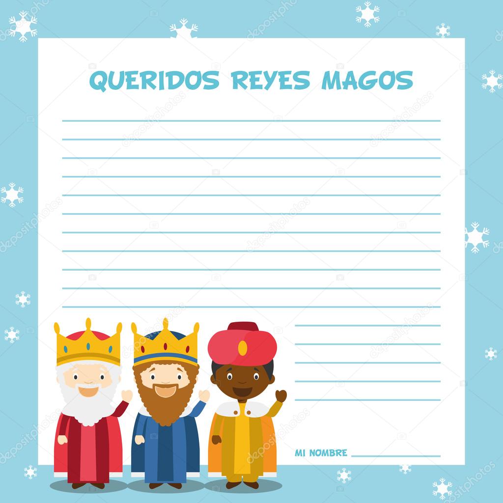 Three Wise Men letter template