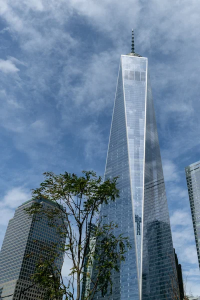 Ελευθερία πύργο στο κάτω Μανχάταν στη Νέα Υόρκη. — Φωτογραφία Αρχείου